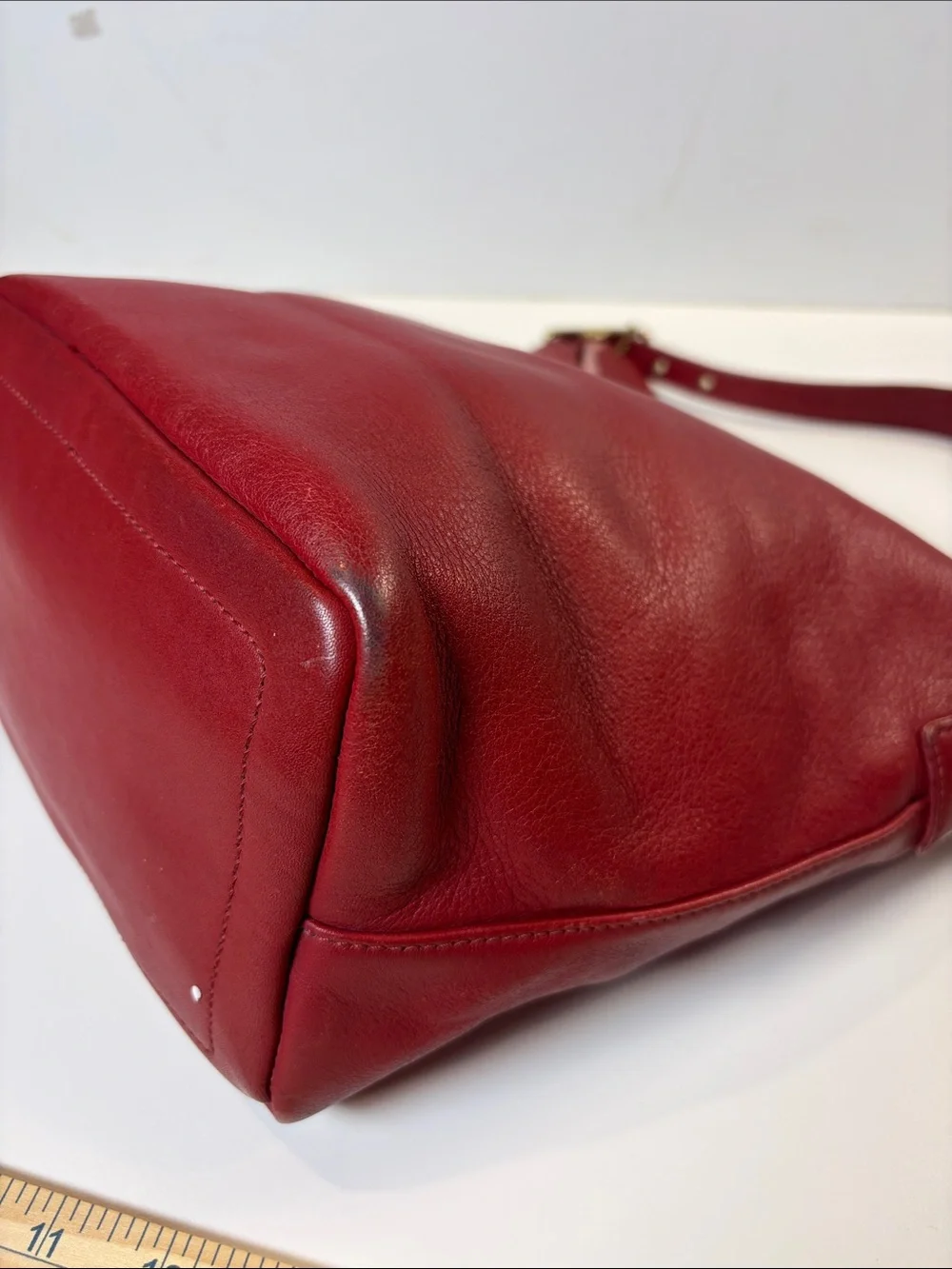 Vintage Coach RED Legacy West Hobo bag, style 9823